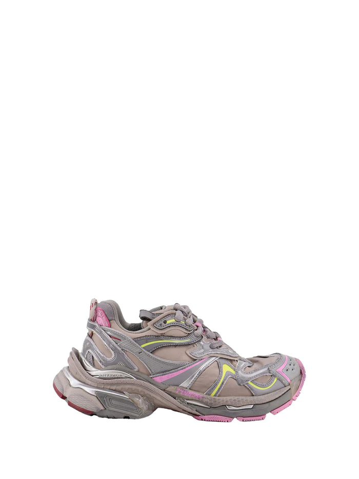 Balenciaga Sneakers Beige Gry Yell Pink Polyurethane Polyester