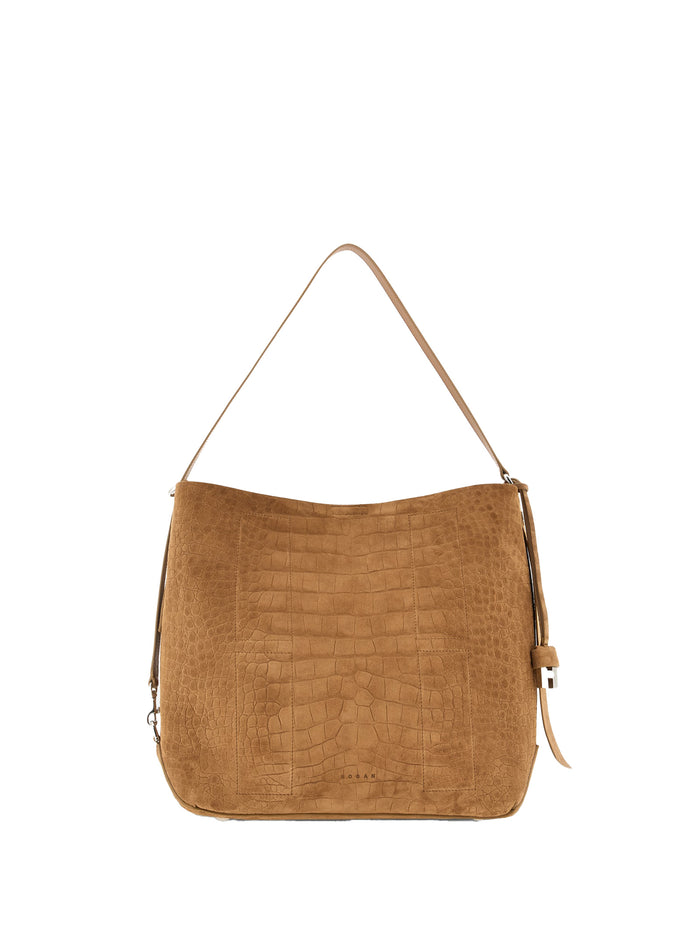 Hogan Bags Caramello Chiaro Suede