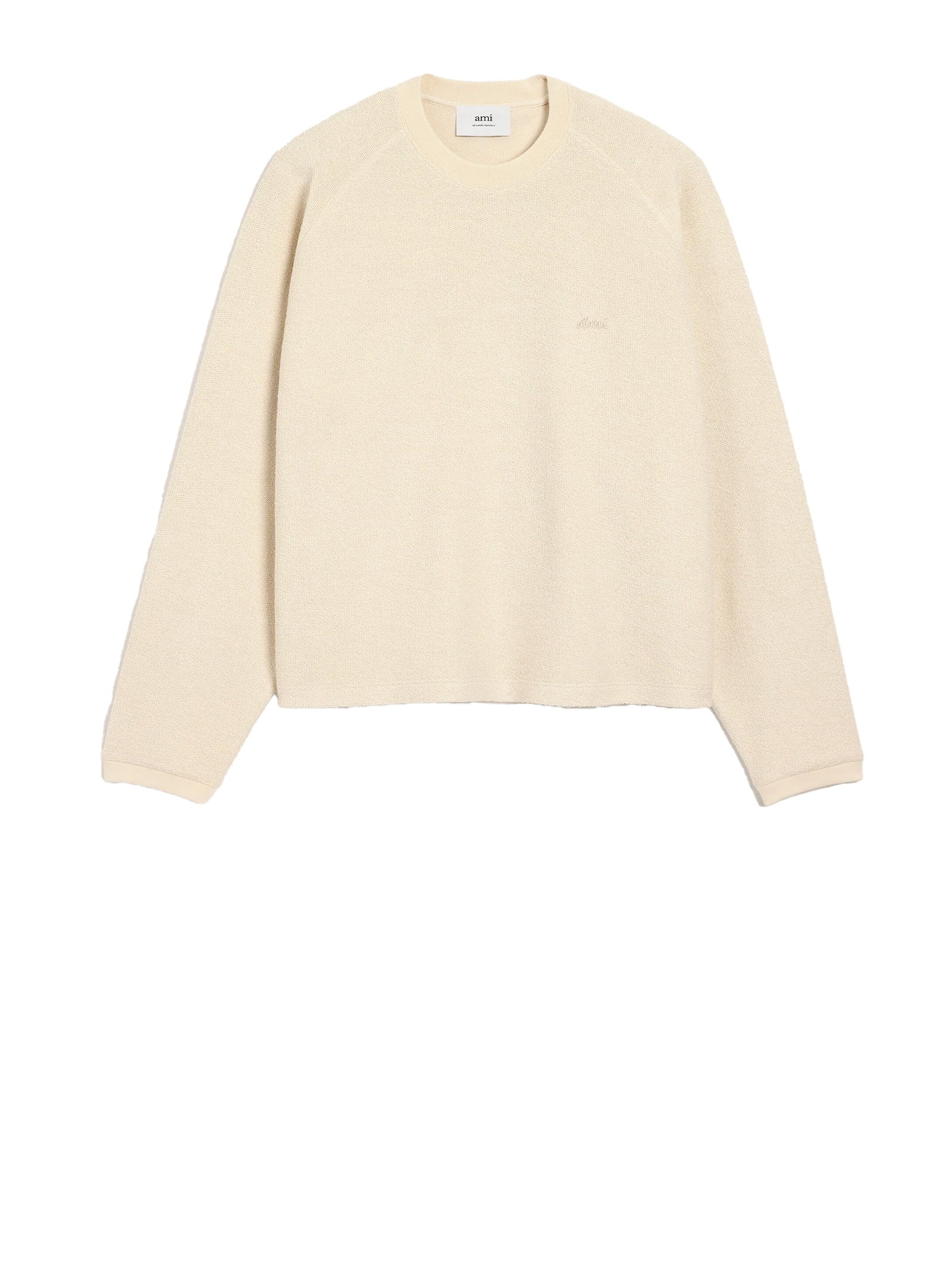 Ami Sweaters White Co Pl