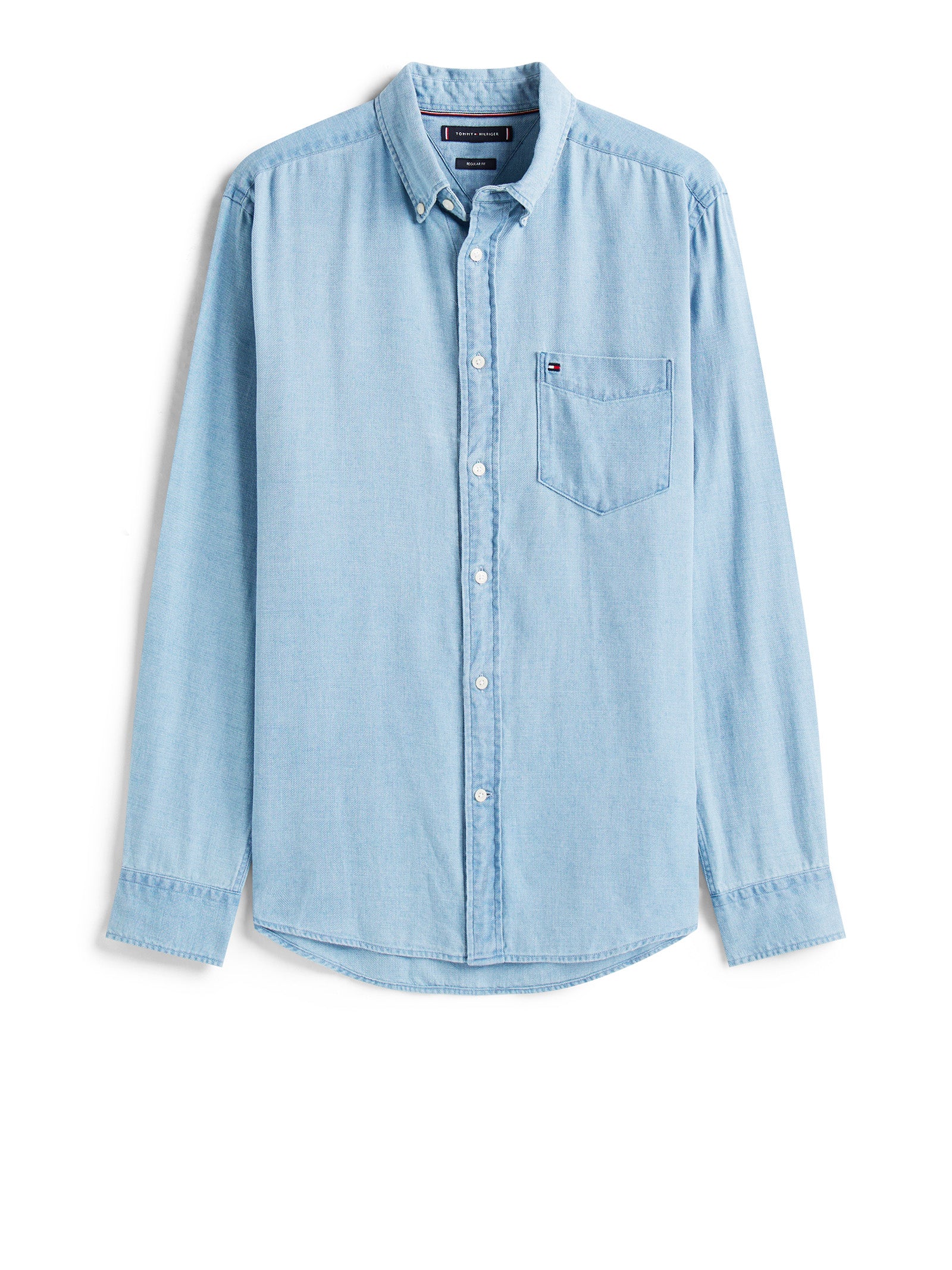 Tommy Hilfiger Shirts Light Blue Indigo Better Cotton Initiative ()