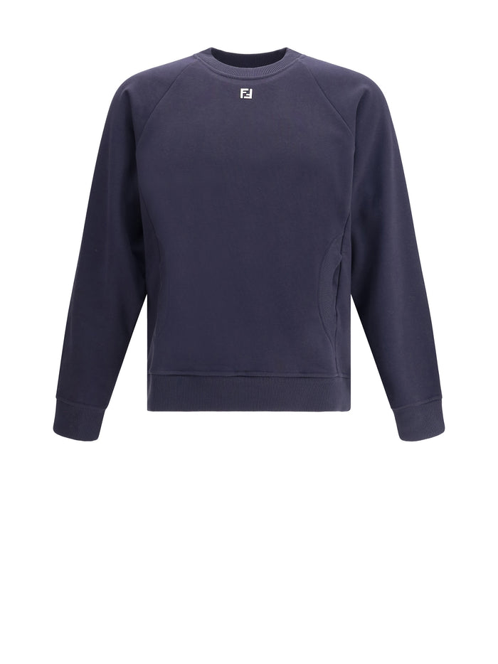 Fendi Sweaters Blue Dark