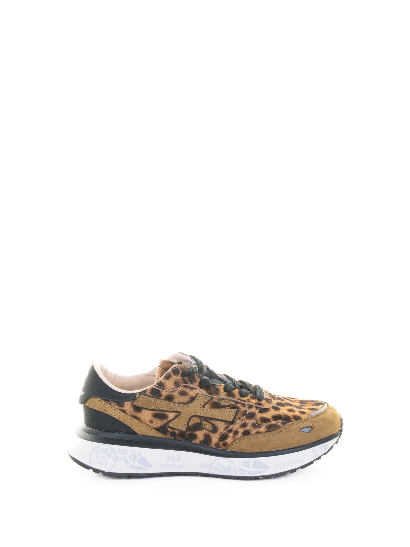 Premiata Sneakers Spotted Textiel Leather Rubber