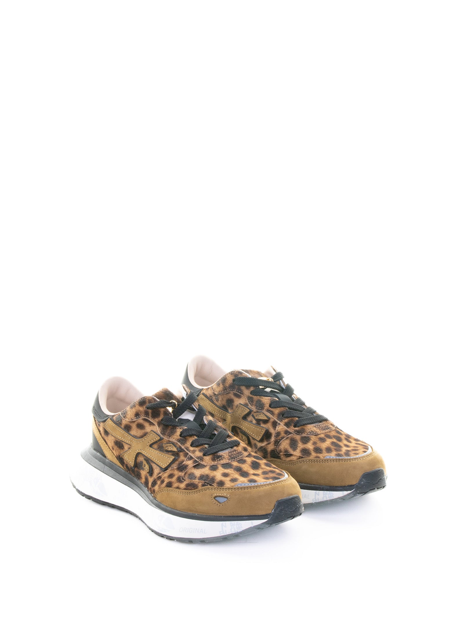 Premiata Sneakers Spotted Textiel Leather Rubber