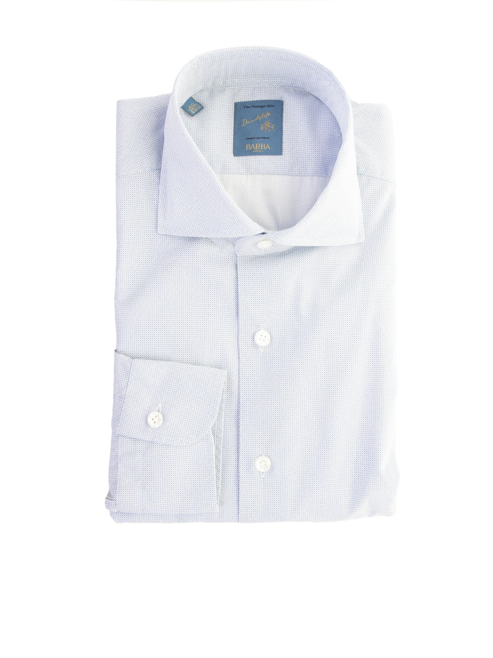 Barba Shirts Bianco Azzurro