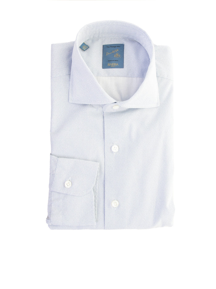 Barba Shirts Bianco Azzurro