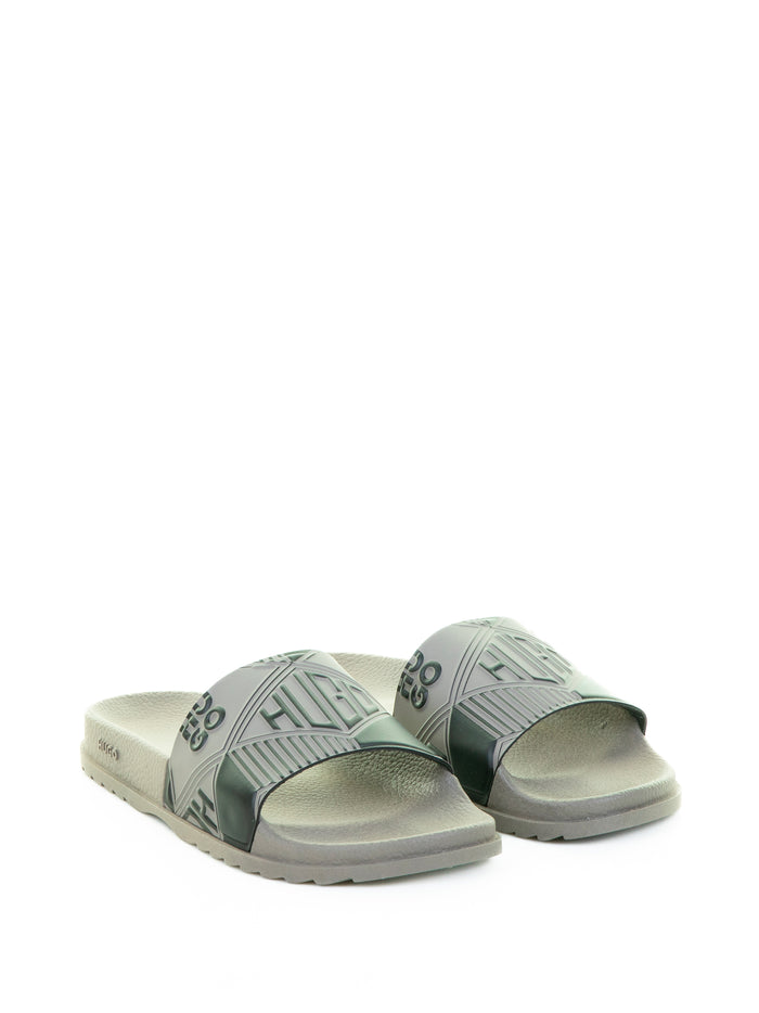 Hugo Boss Sandals Open Brown Rubber