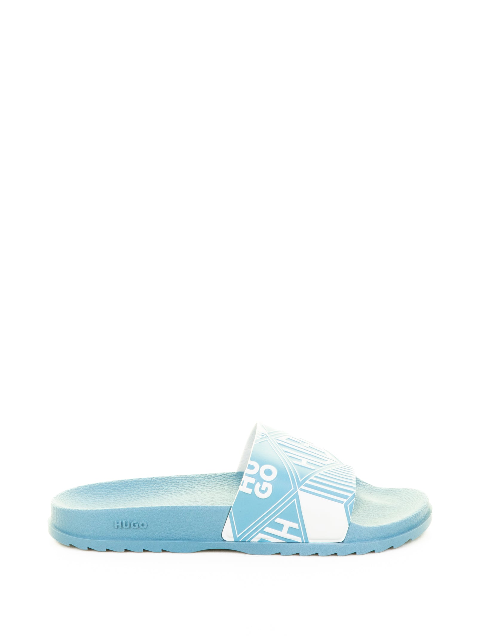 Hugo Boss Sandals Open Blue Rubber