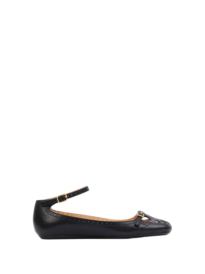 Chloè Flat shoes Black Calf Leather