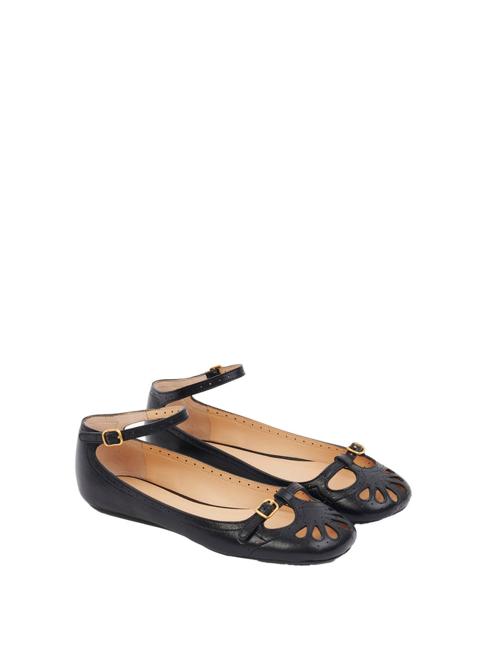 Chloè Flat shoes Black Calf Leather