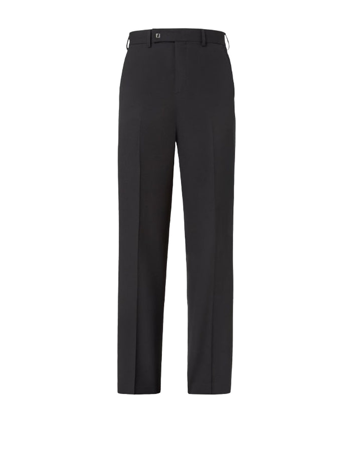 Fendi Trousers Black Wool