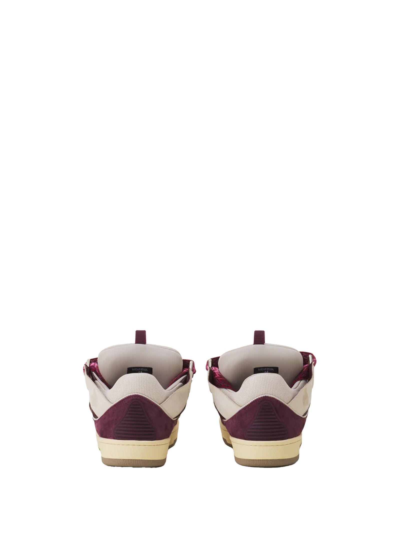 Lanvin Sneakers Beige Burgundy Pl Calf