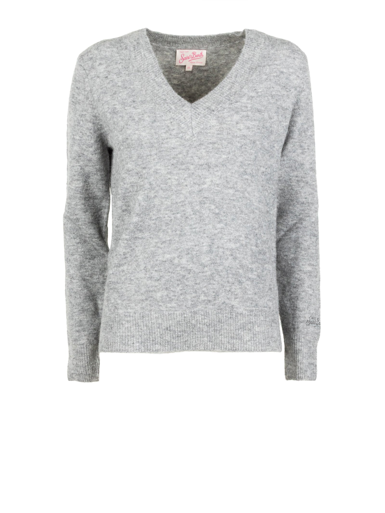 Mc2 Saint Barth Sweaters Grey Alpaca Blend