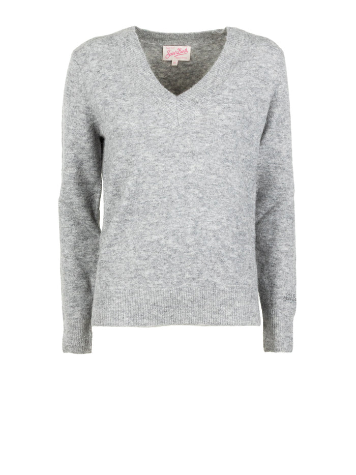 Mc2 Saint Barth Sweaters Grey Alpaca Blend