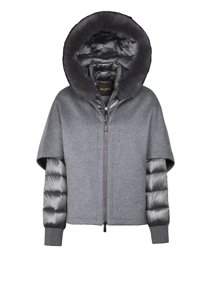 Moorer Coats Grey Polyamide Polyester