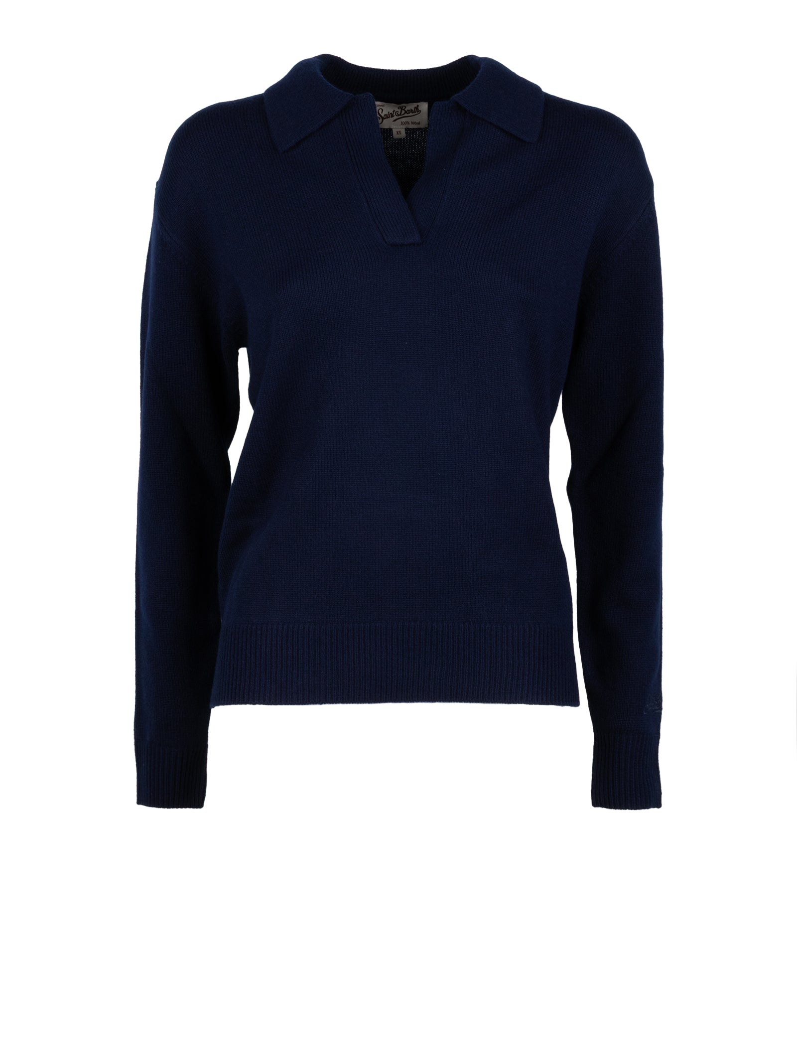 Mc2 Saint Barth Sweaters Blue Wool