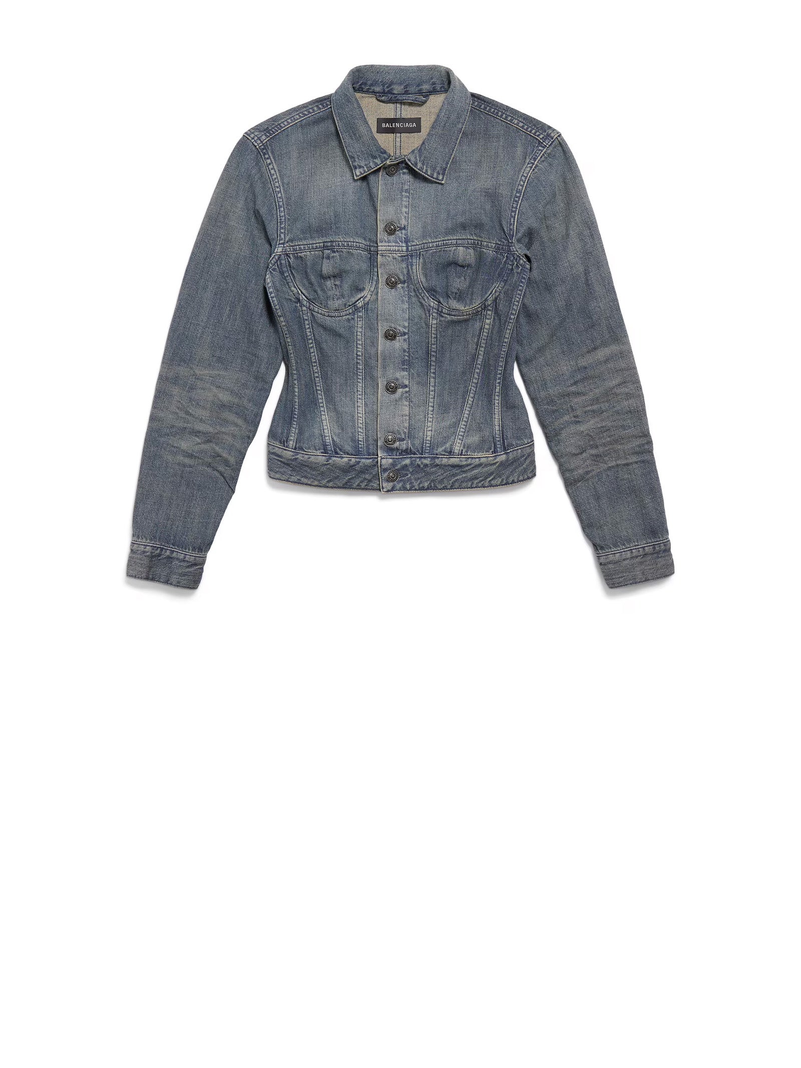 Balenciaga Jackets Navy Green Yellow Calf Leather