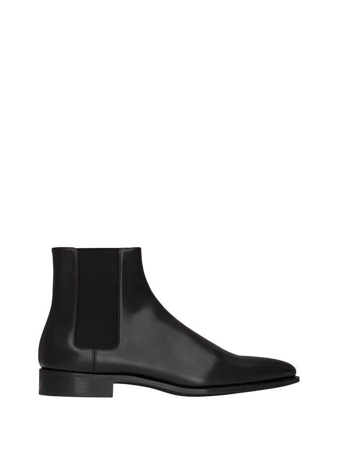 Saint Laurent Boots Black Calf Leather