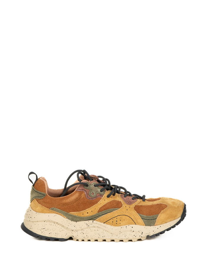 Flower Mountain Sneakers Cuoio Ocra Suede