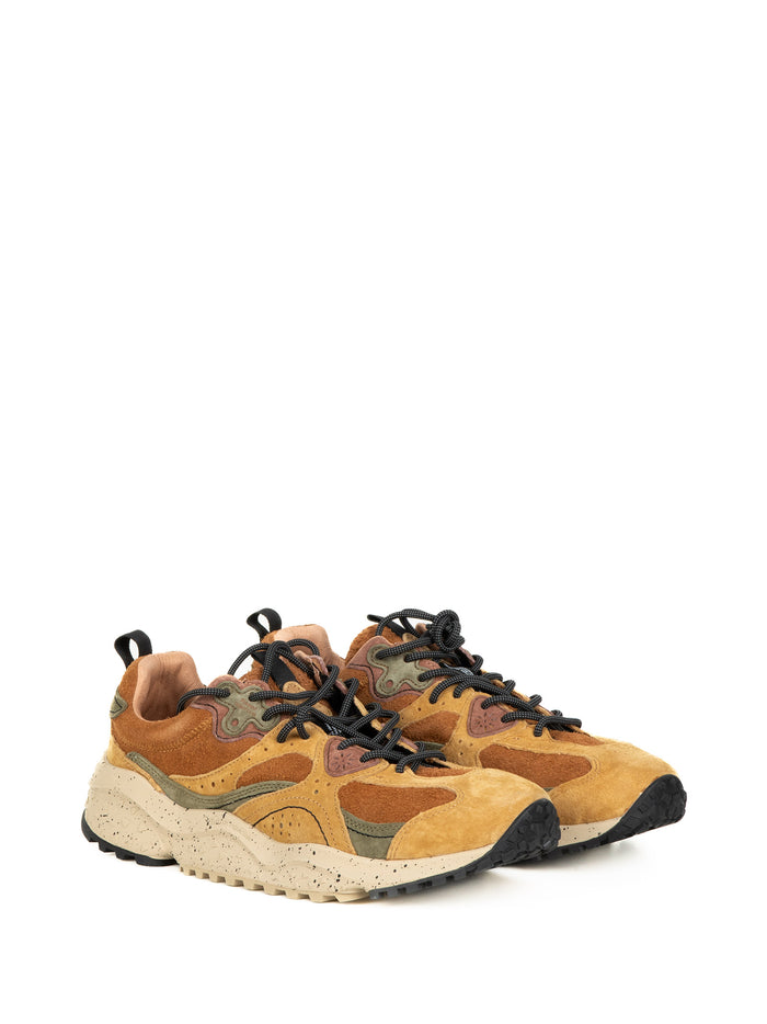 Flower Mountain Sneakers Cuoio Ocra Suede