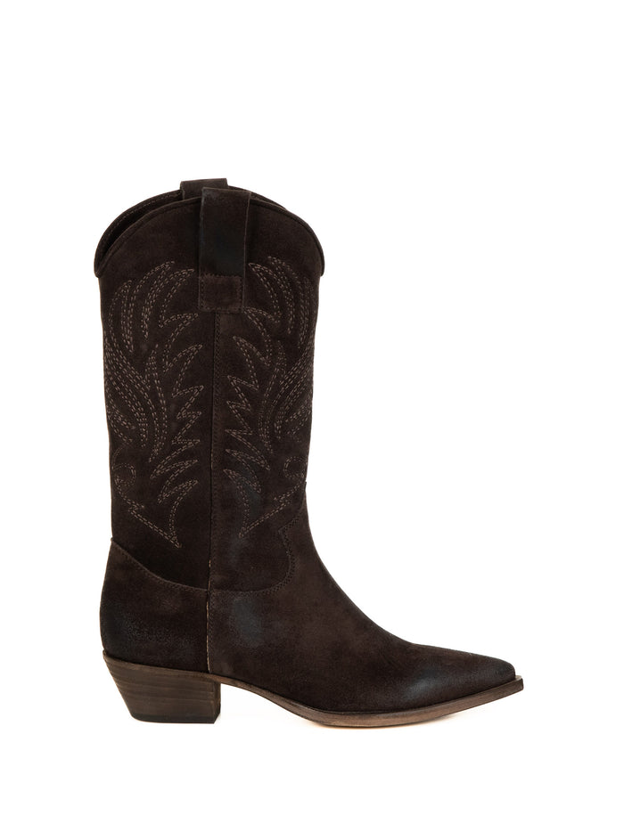 LEMARE Boots Coffee Suede