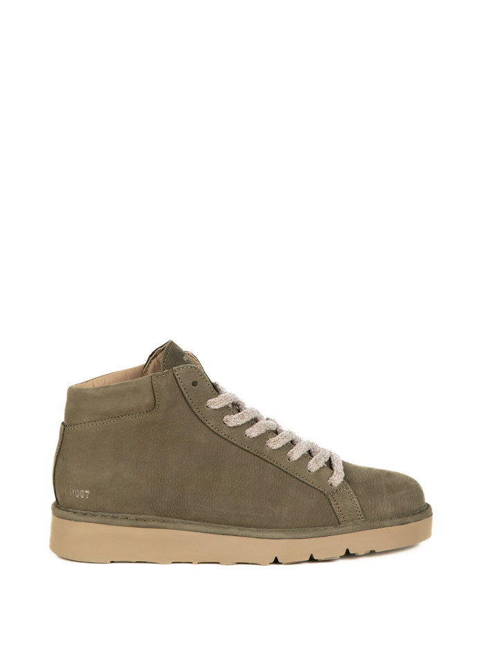 Panchic Boots Military Green Nubuck Leather Upper