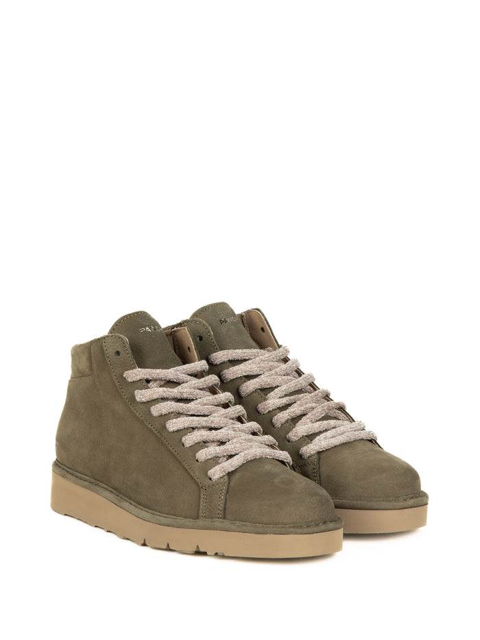 Panchic Boots Military Green Nubuck Leather Upper