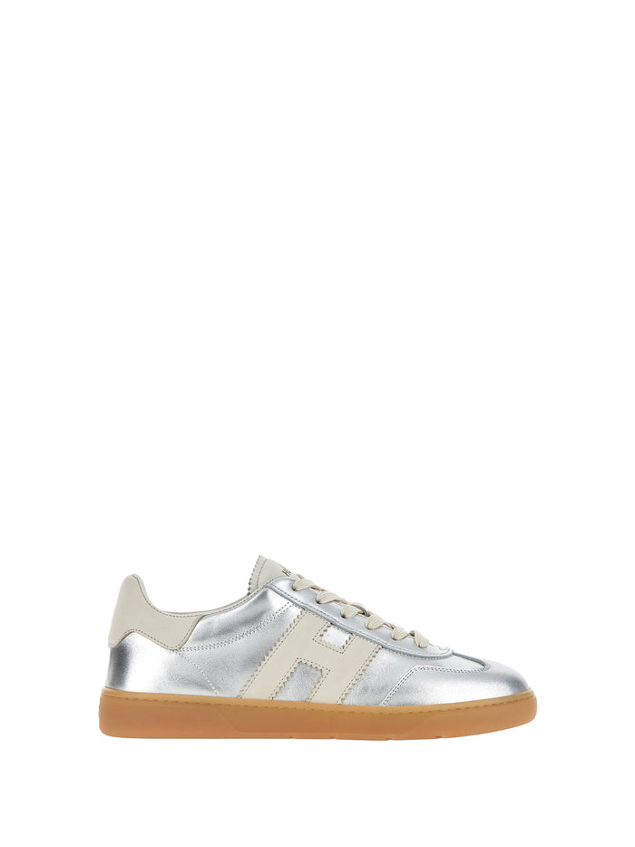 Hogan Sneakers Silver Leather