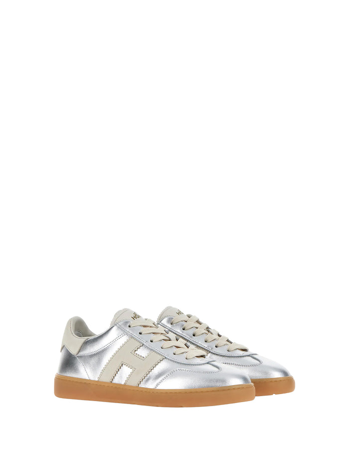 Hogan Sneakers Silver Leather
