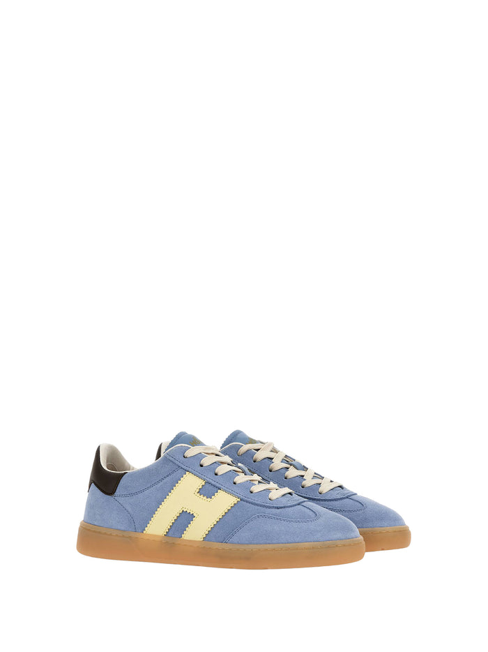 Hogan Sneakers Celeste Giallo Leather
