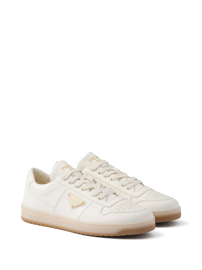 Prada Sneakers Ivory Lamb Leather