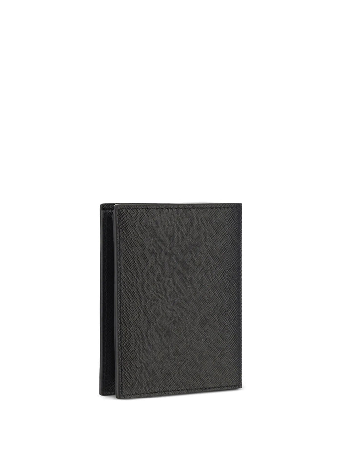 Prada Wallets Black Calf Leather