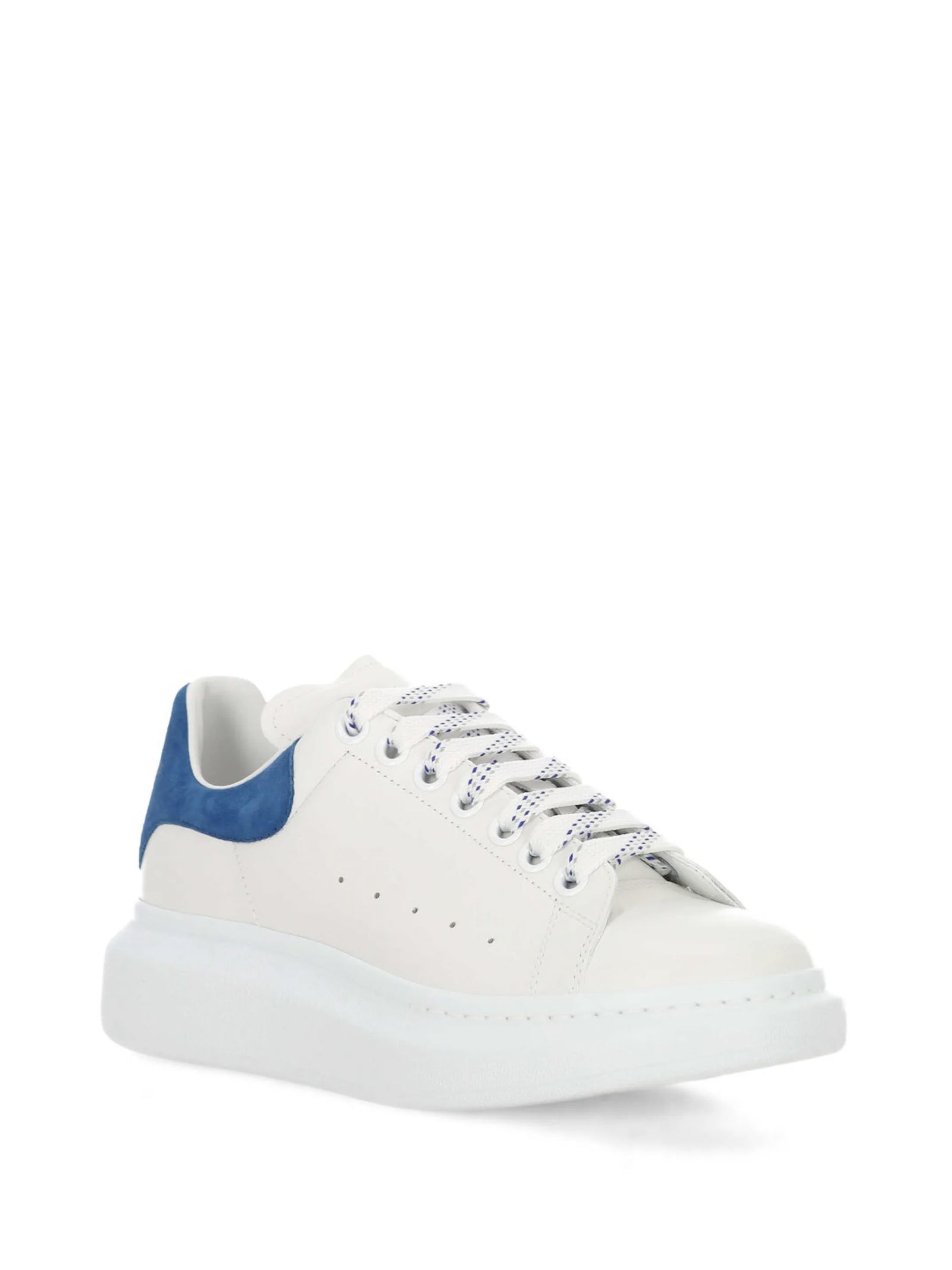 Alexander McQueen Sneakers White Paris Blue Calf Skin