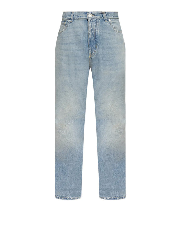 Alexander Mcqueen Jeans Blue Silk