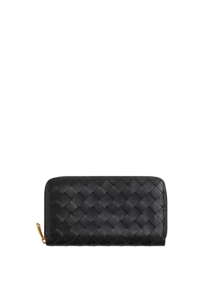 Bottega Veneta Wallets Black Lamb Skin