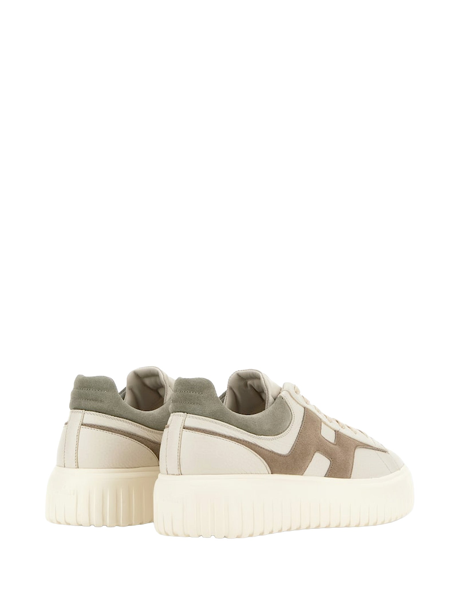 Hogan Sneakers Off-white / Taupe Olive Leather