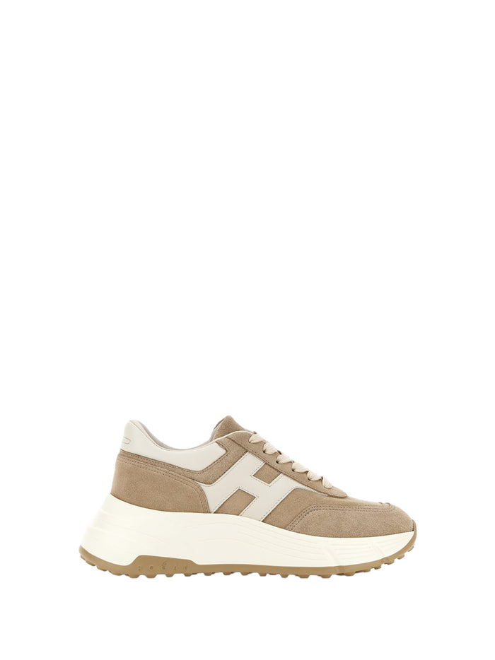 Hogan Sneakers Taupe Leather