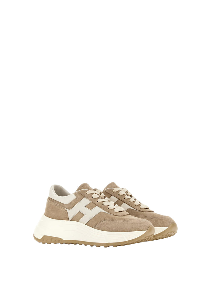 Hogan Sneakers Taupe Leather
