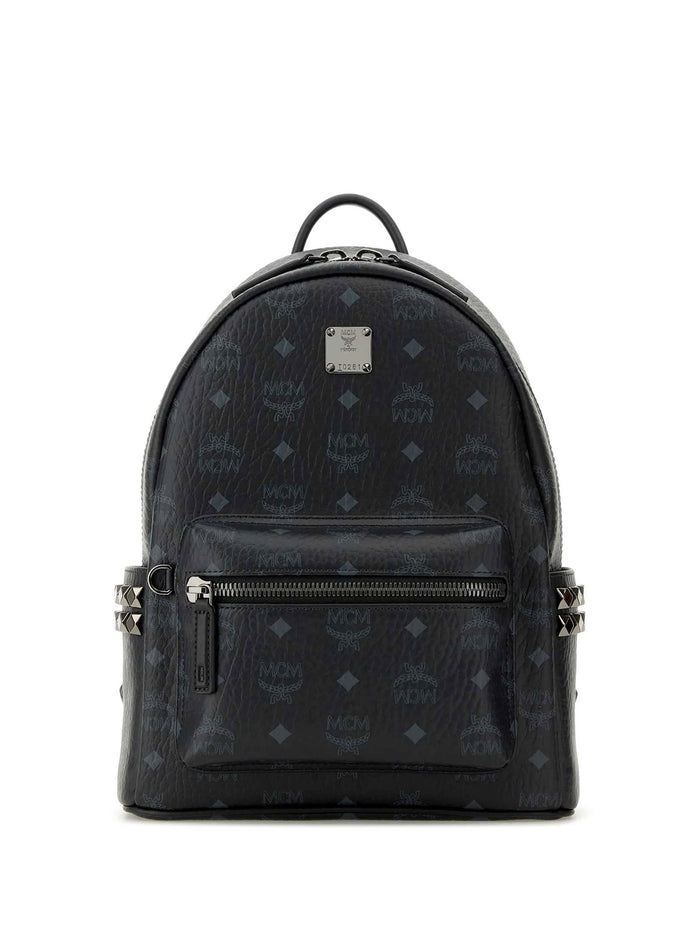 Mcm Bags Black Polyurethane Polyester Cotton