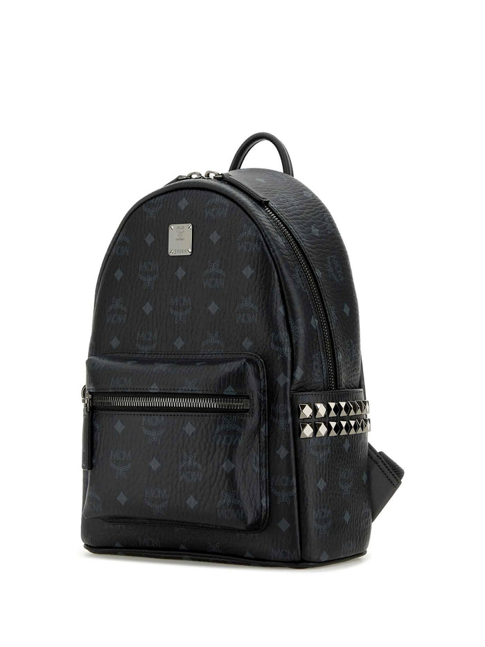 Mcm Bags Black Polyurethane Polyester Cotton