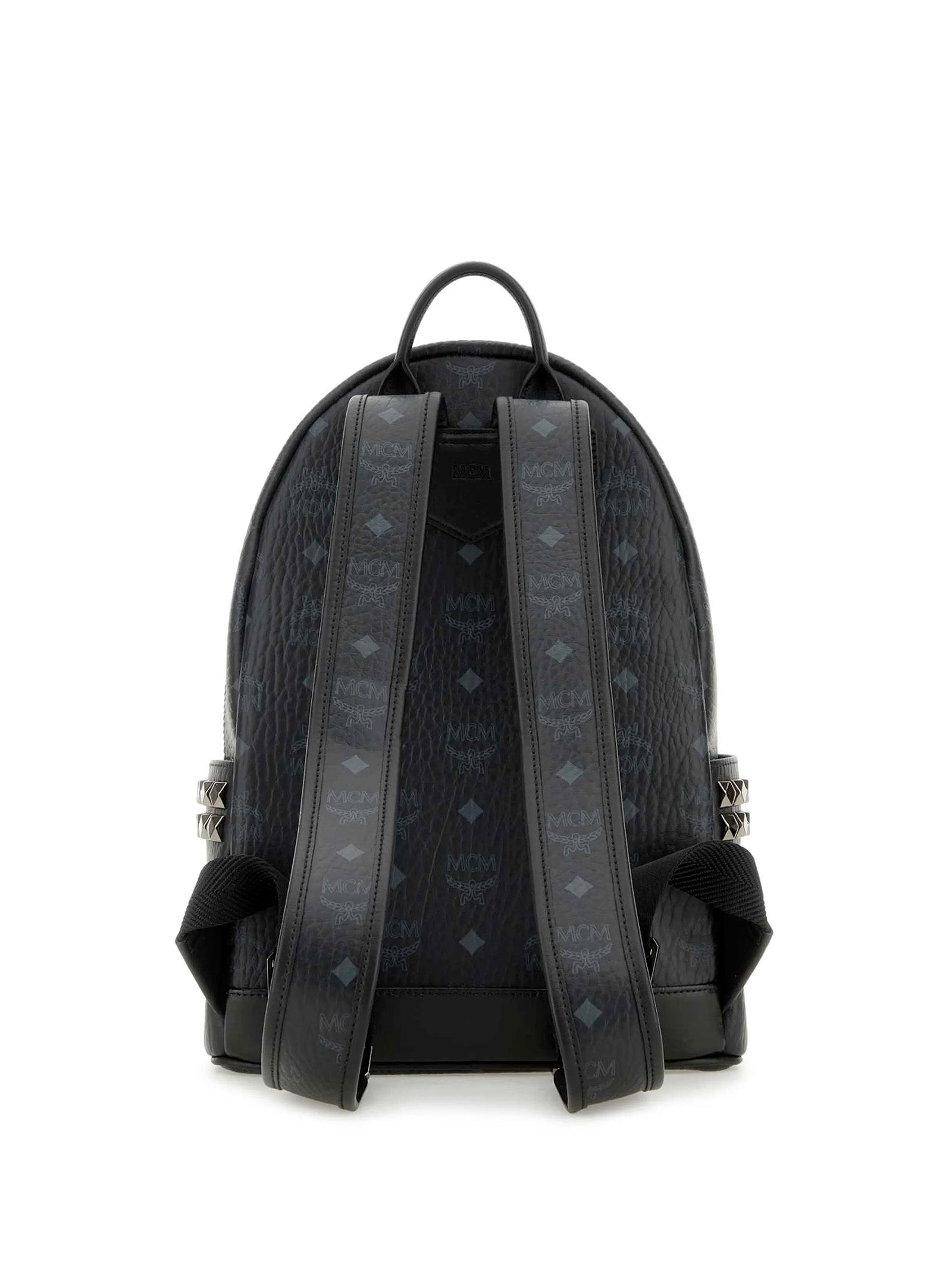 Mcm Bags Black Polyurethane Polyester Cotton