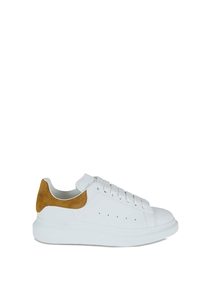 Alexander McQueen Sneakers White Tan Calf Skin