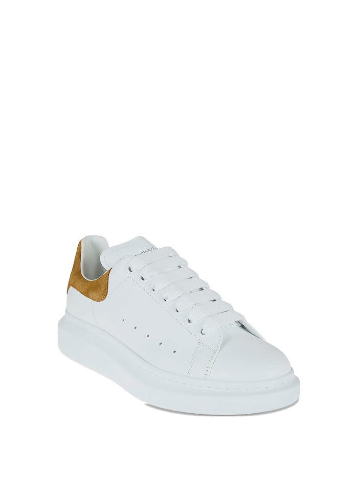 Alexander McQueen Sneakers White Tan Calf Skin