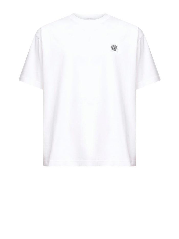 Stone Island T-Shirts And Polos White