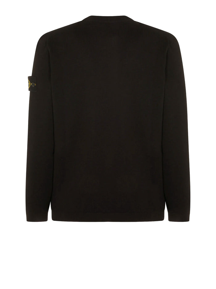 Stone Island Sweaters Black Cotone