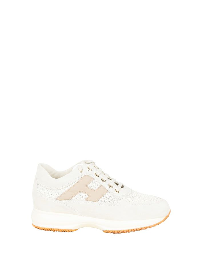 Hogan Sneakers Panna Beige Leather
