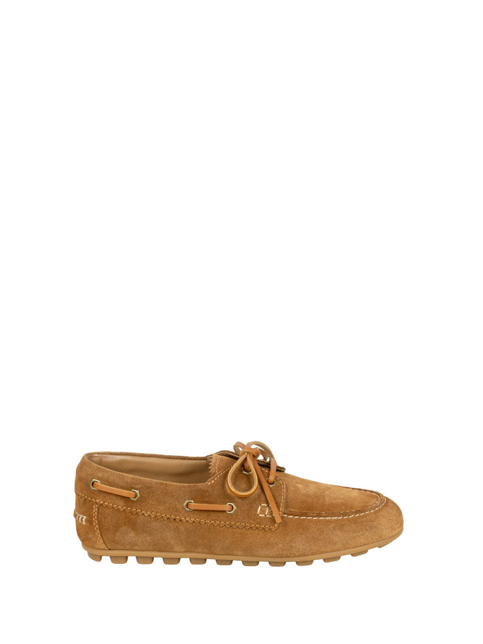 Hogan Flat Shoes Marrone Chiaro Leather