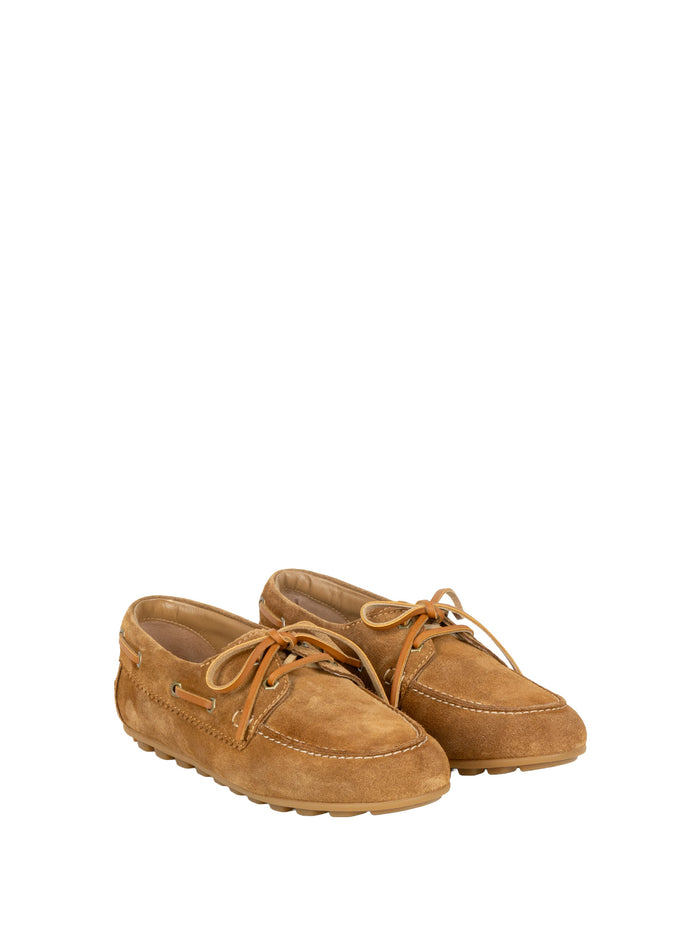 Hogan Flat Shoes Marrone Chiaro Leather