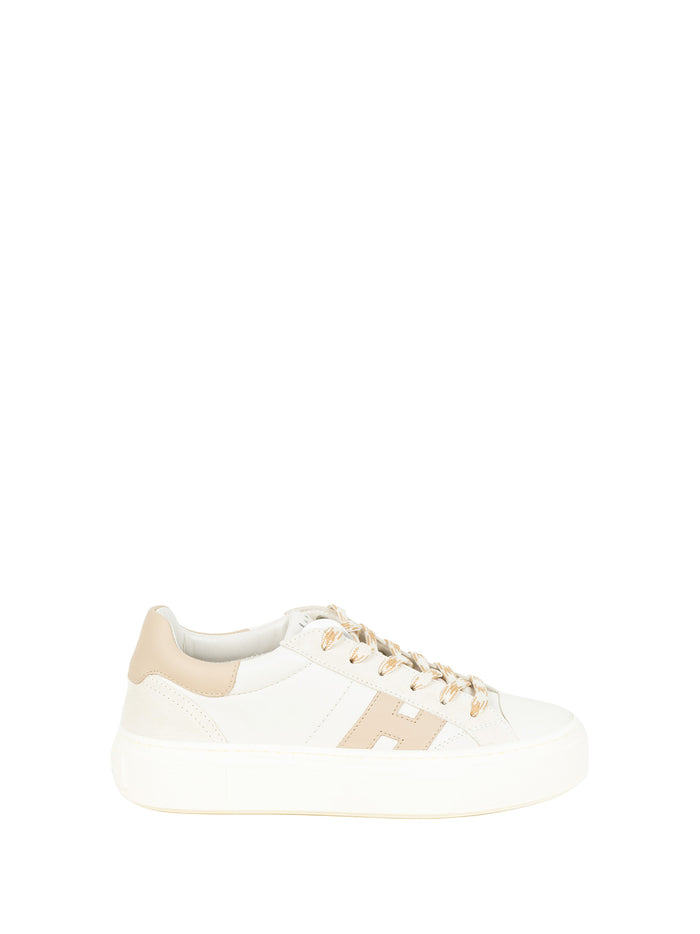 Hogan Sneakers Bianco Beige Leather
