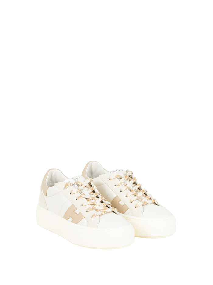 Hogan Sneakers Bianco Beige Leather