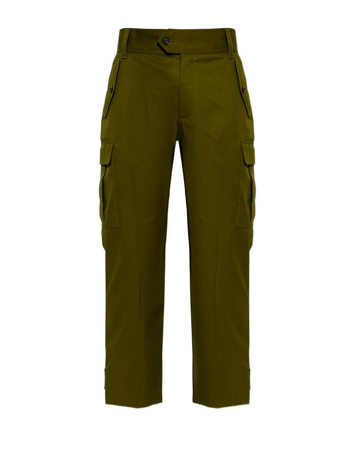 Alexander Mcqueen Trousers Khaki Green